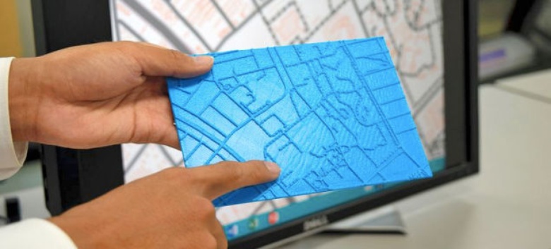 Criado software que permitirá imprimir mapas em 3D para invisuais
